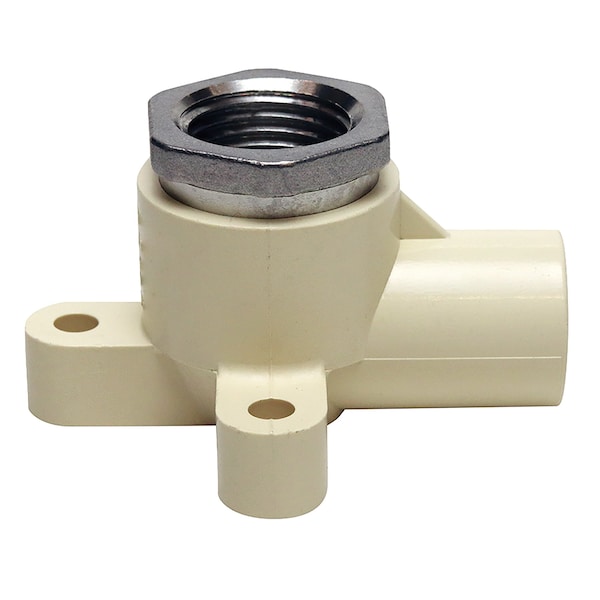 Apollo 1/2 in. x 1/2 in. CPVC CTS Slip FPT 90-Degree Drop Ear Elbow Stainless Steel CPVCDEE12 - main